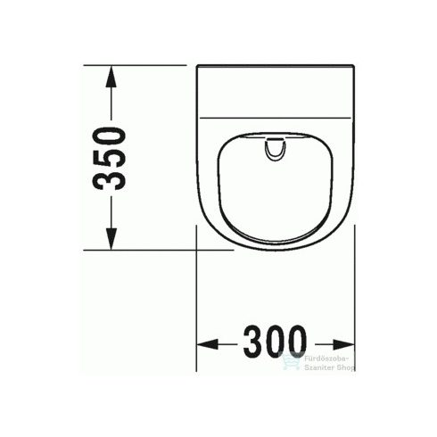 Duravit ME by Starck öblítőperem nélküli Duravit Rimless piszoár, 0,5 l, HygieneGlaze felület 2809302000 ( 280930 )