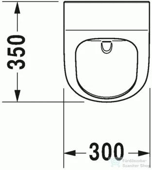 Duravit ME by Starck öblítőperem nélküli Duravit Rimless piszoár, 0,5 l, HygieneGlaze felület 2809302000 ( 280930 )