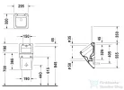 Duravit ME by Starck öblítőperem nélküli elektronikus (hálózat) Rimless piszoár, 0,5 l HygieneGlaze felület légymatricával 2809312097 ( 280931 )