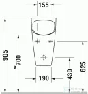 Duravit ME by Starck öblítés nélküli száraz piszoár 2814300000 ( 281430 )