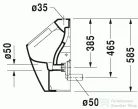 Duravit ME by Starck öblítőperem nélküli felső bekötésű Rimless piszoár, 0,5 l, 2815300000 ( 281530 )