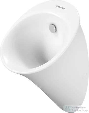 Duravit WHITE TULIP leszívó rendszerű perem nélküli vizelde légymatricával,Wondergliss bevonattal,28173000071