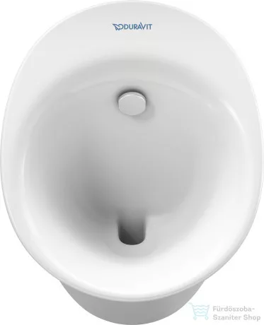 Duravit WHITE TULIP leszívó rendszerű perem nélküli vizelde légymatricával,Wondergliss bevonattal,28173000071