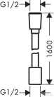 Hansgrohe Designflex 160 cm-es textil gégecső,szálcsiszolt bronz 28260140