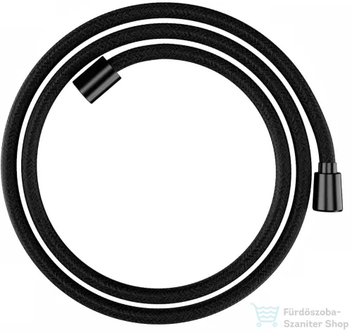 Hansgrohe Designflex 160 cm-es textil gégecső,szálcsiszolt fekete króm 28260340