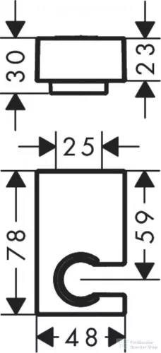 Hansgrohe Porter E zuhanytartó, matt fehér 28387700