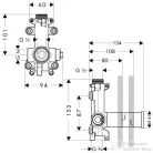 Hansgrohe Alaptest falsík alatti zuhanymodulhoz 12 x 12 28486180