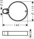 Hansgrohe Casettta'C szappantartó, króm  28678000