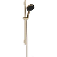   Hansgrohe Rainfinity Ecosmart 130 S Puro 3 jet 65 cm-es,rudas zuhanygarnitúra Designflex textil gégecsővel,szálcsiszolt bronz 28746140