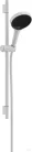 Hansgrohe Rainfinity Ecosmart 130 S Puro 3 jet 65 cm-es,rudas zuhanygarnitúra Designflex textil gégecsővel,matt fehér 28746700