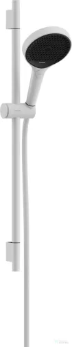 Hansgrohe Rainfinity Ecosmart 130 S Puro 3 jet 65 cm-es,rudas zuhanygarnitúra Designflex textil gégecsővel,matt fehér 28746700