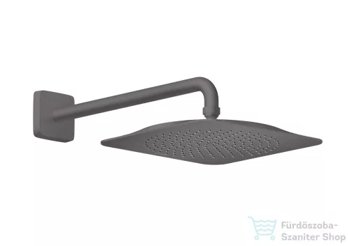 Hansgrohe AXOR CITTERIO C 27x27 cm-es fejzuhany zuhanykarral,szálcsiszolt fekete króm 28790340