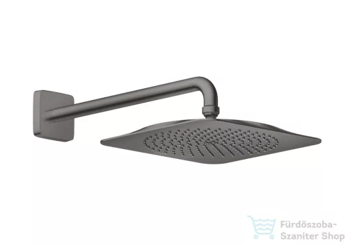 Hansgrohe AXOR CITTERIO C Ecosmart 27x27 cm-es fejzuhany zuhanykarral,polírozott fekete króm 28791330