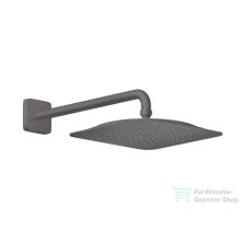   Hansgrohe AXOR CITTERIO C Ecosmart 27x27 cm-es fejzuhany zuhanykarral,szálcsiszolt fekete króm 28791340