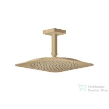   Hansgrohe AXOR CITTERIO C 27x27 cm-es mennyezeti fejzuhany zuhanykarral,szálcsiszolt bronz 28792140