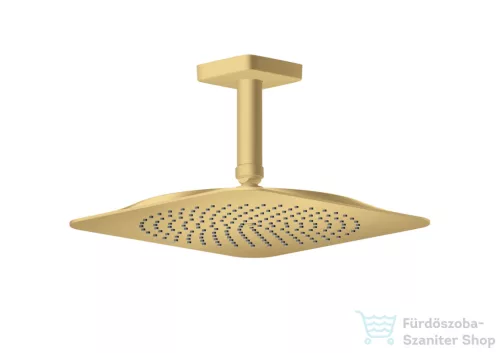 Hansgrohe AXOR CITTERIO C 27x27 cm-es mennyezeti fejzuhany zuhanykarral,szálcsiszolt arany hatású 28792250