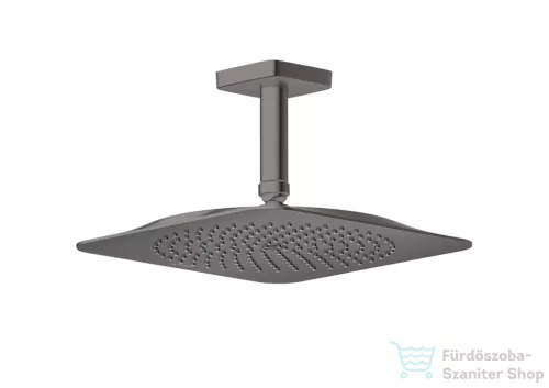 Hansgrohe AXOR CITTERIO C 27x27 cm-es mennyezeti fejzuhany zuhanykarral,polírozott fekete króm 28792330