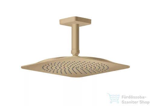 Hansgrohe AXOR CITTERIO C Ecosmart 27x27 cm-es mennyezeti fejzuhany zuhanykarral,szálcsiszolt bronz 28793140
