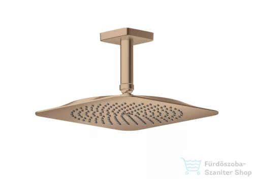 Hansgrohe AXOR CITTERIO C Ecosmart 27x27 cm-es mennyezeti fejzuhany zuhanykarral,polírozott vörös arany hatású 28793300