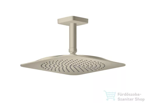 Hansgrohe AXOR CITTERIO C Ecosmart 27x27 cm-es mennyezeti fejzuhany zuhanykarral,szálcsiszolt nikkel 28793820