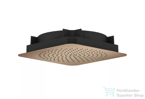 Hansgrohe AXOR CITTERIO C 27x27 cm-es mennyezetbe építhető fejzuhany alaptest nélkül, szálcsiszolt vörös arany hatású 28794310