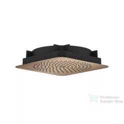   Hansgrohe AXOR CITTERIO C Ecosmart 27x27 cm-es mennyezetbe építhető fejzuhany alaptest nélkül, polírozott vörös arany hatású 28795300