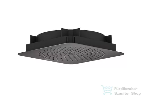 Hansgrohe AXOR CITTERIO C Ecosmart 27x27 cm-es mennyezetbe építhető fejzuhany alaptest nélkül, polírozott fekete króm 28795330