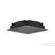 Hansgrohe AXOR CITTERIO C Ecosmart 27x27 cm-es mennyezetbe építhető fejzuhany alaptest nélkül, polírozott fekete króm 28795330