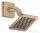 Hansgrohe AXOR CITTERIO C 12x12 cm-es 1 jet Ecosmart esőztető zuhanykarral, szálcsiszolt bronz 28810140