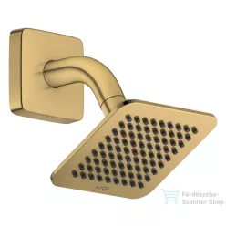   Hansgrohe AXOR CITTERIO C 12x12 cm-es 1 jet Ecosmart esőztető zuhanykarral, szálcsiszolt arany hatású 28810250