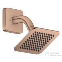   Hansgrohe AXOR CITTERIO C 12x12 cm-es 1 jet Ecosmart esőztető zuhanykarral, szálcsiszolt vörös arany hatású 28810310