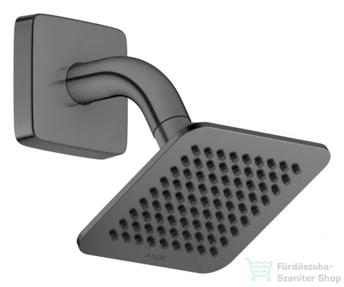 Hansgrohe AXOR CITTERIO C 12x12 cm-es 1 jet Ecosmart esőztető zuhanykarral, polírozott fekete króm 28810330