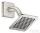 Hansgrohe AXOR CITTERIO C 12x12 cm-es 1 jet Ecosmart esőztető zuhanykarral, rozsdamentes acél hatású 28810800