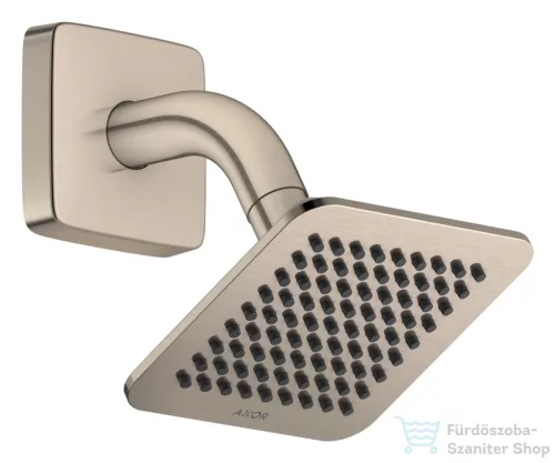 Hansgrohe AXOR CITTERIO C 12x12 cm-es 1 jet Ecosmart esőztető zuhanykarral, szálcsiszolt nikkel 28810820