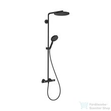   Hansgrohe RAINDANCE S Showerpipe 240, 1jet, Ecosmart termosztátos zuhanyrendszer, matt fekete 28823670