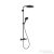 Hansgrohe RAINDANCE S Showerpipe 240, 1jet, Ecosmart termosztátos zuhanyrendszer, matt fekete 28823670