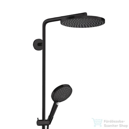 Hansgrohe RAINDANCE S Showerpipe 240, 1jet, Ecosmart+ termosztátos zuhanyrendszer, matt fekete 28825670