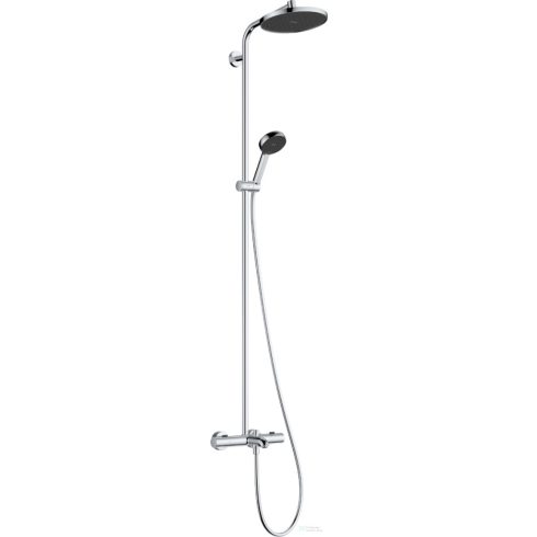Hansgrohe ACTIVERA S Showerpipe 240 1 jet Ecosmart termosztátos zuhanyrendszer kádtöltővel, króm 28871000