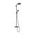 Hansgrohe ACTIVERA S Showerpipe 240 1 jet Ecosmart termosztátos zuhanyrendszer kádtöltővel, matt fekete 28871670