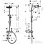 Hansgrohe ACTIVERA S Showerpipe 240 1 jet Ecosmart zuhanyrendszer, króm 28875000