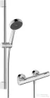 Hansgrohe ACTIVERA Select S termosztátos zuhany csaptelep zuhanyszettel, króm 28876000