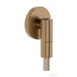   Hansgrohe FIXFIT FINE S gégecső csatlakozó visszafolyásgátlóval, szálcsiszolt bronz 28882140
