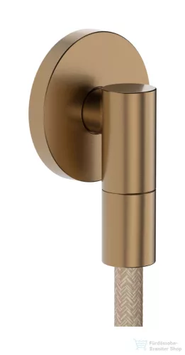 Hansgrohe FIXFIT FINE S gégecső csatlakozó visszafolyásgátlóval, szálcsiszolt bronz 28882140