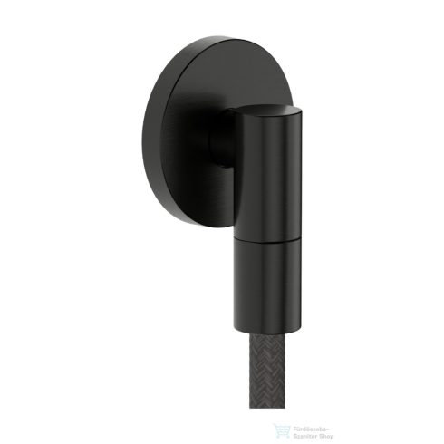 Hansgrohe FIXFIT FINE S gégecső csatlakozó visszafolyásgátlóval, szálcsiszolt fekete króm 28882340