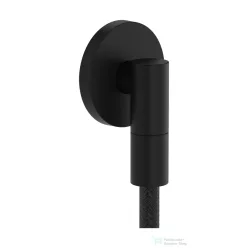   Hansgrohe FIXFIT FINE S gégecső csatlakozó visszafolyásgátlóval, matt fekete 28882670