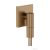 Hansgrohe FIXFIT FINE E gégecső csatlakozó visszafolyásgátlóval, szálcsiszolt bronz 28883140