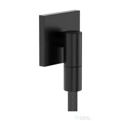  Hansgrohe FIXFIT FINE E gégecső csatlakozó visszafolyásgátlóval, szálcsiszolt fekete króm 28883340
