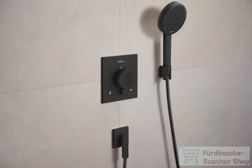 Hansgrohe FIXFIT FINE E gégecső csatlakozó visszafolyásgátlóval, matt fekete 28883670