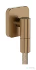 Hansgrohe FIXFIT FINE Q gégecső csatlakozó visszafolyásgátlóval, szálcsiszolt bronz 28884140