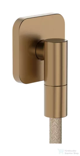 Hansgrohe FIXFIT FINE Q gégecső csatlakozó visszafolyásgátlóval, szálcsiszolt bronz 28884140